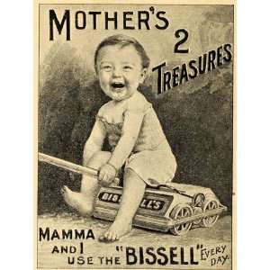  1895 Ad Baby on Bissell Carpet Sweeper Mama Mother 