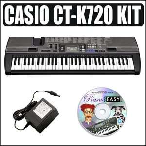  Casio CTK 720 61 KEY Portable Keyboard Kit Musical 