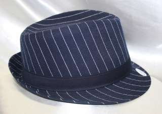 NY Yankees NAVY/ WHT PINSTRIPE Fedora Cooperstown Collection by 