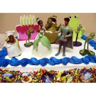 adorable 15 piece disney princess and the frog cake topper set 