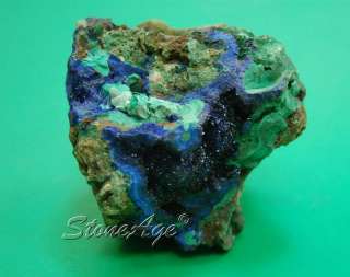 AZURITE MALACHITE Natural Stone Multi Color SPECIMEN  