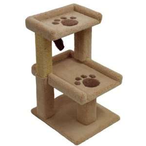   Trays Cat Lounger  Color BEIGE  Pawprints PAWPRINTS