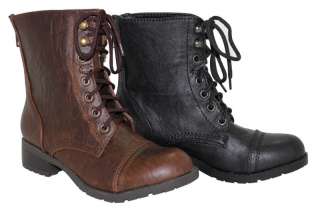 Womens Military Army Black or Brown Combat boots  