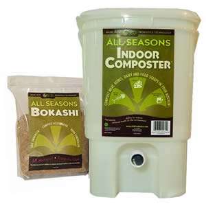 All Seasons Indoor Composter Kit   Marble  