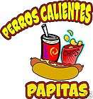 Concession Perros Calientes Hot Dogs Food Decal 14  