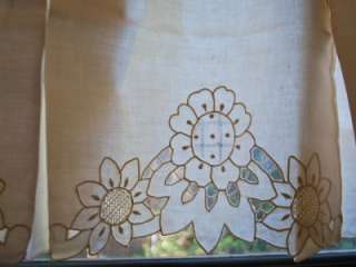 Embroidery Sunflower Cafe / Kitchen Curtain Trim 155x38  