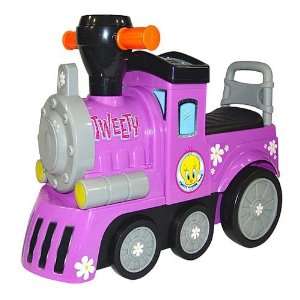  Tweety 6 Volt Express Train Ride On   Purple Toys & Games