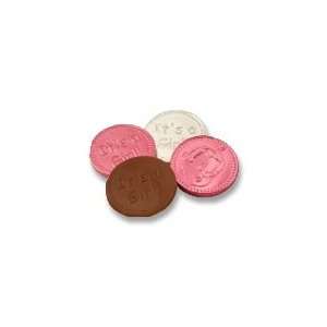 Its A Girl Milk Chocolate Coins Grocery & Gourmet Food