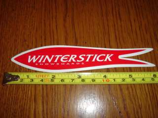 WINTERSTICK Vintage Snowboard Swallowtail STICKER Rare  