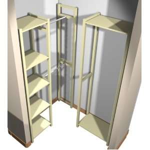   Closet System L Shaped for 44 to 54deep Walk in Closet Home