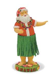 New Hawaiian Hawaii Christmas Dashboard Dancing Hula Santa Doll 7 