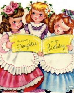 Vintage Refrigerator Magnet Birthday Daughter V32  