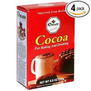 Droste Cocoa for Baking & Drinking, 8.8 Ounce Boxes (Pack of 4 