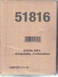   UPPER DECK EXQUISITE FOOTBALL FACTORY SEALED CASE 3 BOXES PER CASE