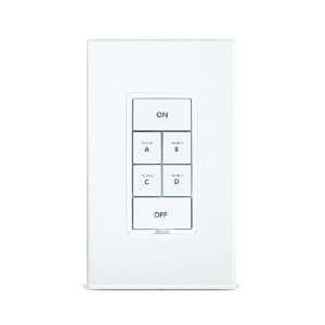   Relay INSTEON 6 Button Scene Control Keypad with On/Off Switch, White