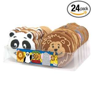 Wild Baker Zoo Animal Decorated Cookies Tray (24 Cookies)