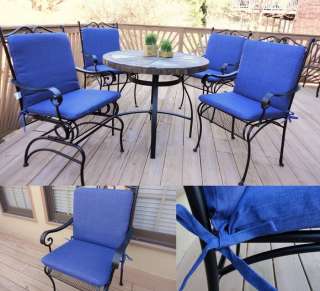 OUTDOOR DINING CHAIR Seat and Back CUSHION SET navy  