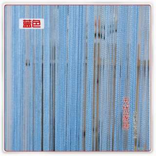 Romantic Curtain Drape Door Panel Blue Line WX1906  