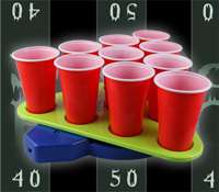 Spinning beer Pong Rack drinking game party fun  