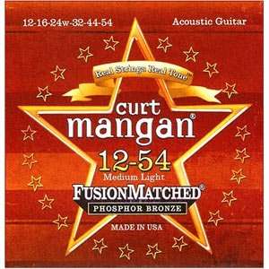  Curt Mangan Fusion Matched Phosphor Bronze Acoustic Strings 