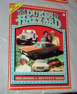 Vintage Dukes Of Hazzard Coloring & Activity Book NOS  