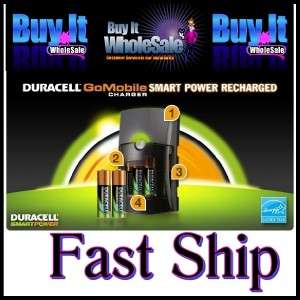 Duracell Go Mobile Charger, Includes car adapter and 2 AA & AAA 