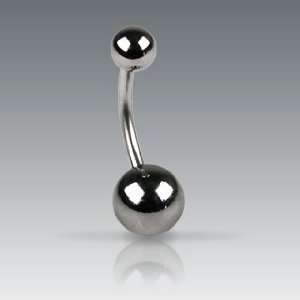  Hematite Belly Button Navel Ring Non Dangling 14 Gauge 7 