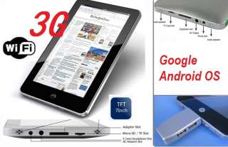   inch Google Android 2.2 Touch Ebook Reader Office Tablet PC 2GB Laptop