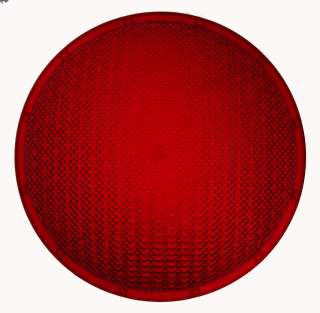 Eagle Signal Red Plastic 12 Inch Lens Cleaned Polished  