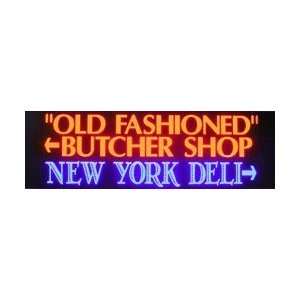  Butcher Shop Deli Simulated Neon Sign 16 x 52