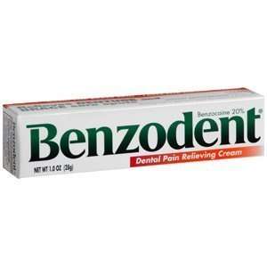  Benzodent Denture Pain Relieving Cream   0.25 Ounces(pack 