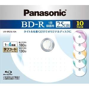  Blu ray BD R Recordable Disk  25GB 4x Speed  10 Pack Design 