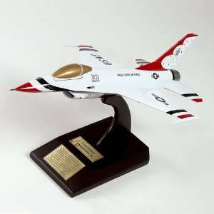 16 Thunderbirds Desktop Quality Handcarved Wood Desktop Model Airplane 
