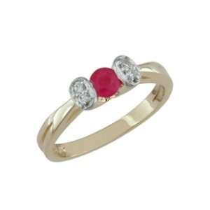  Daire 14K Gold Ruby & Diamond Ring Jewelry