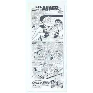  1952 Al Capp Lil Abner Cream of Wheat Print Ad (2435 