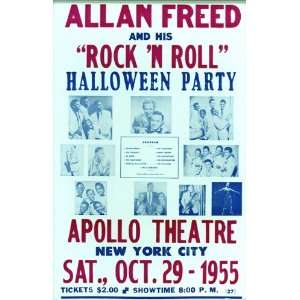 Allen Freed Apollo Theatre 14 X 22 Vintage Style Concert Poster
