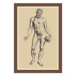  Man Giclee Poster Print by Andreas Vesalius, 9x12