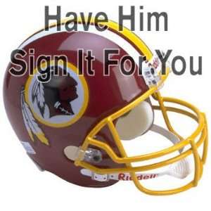 Art Monk Washington Redskins Personalized Autographed Replica Helmet 