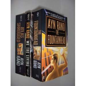 Ayn Rand 3 Book Set The Fountainhead/Atlas Shrugged/We the Living 