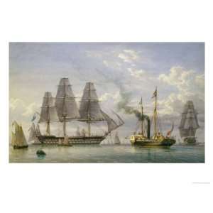   Victoria on the Royal Yacht Giclee Poster Print by William Joy, 12x16