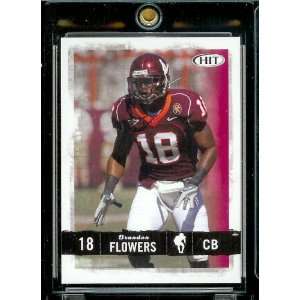  2008 Sage HIT # 41 Brandon Flowers Virginia Tech,   CB 