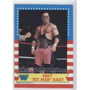 Bret Hart 1987 Topps Wrestling Debut Trading Card # 1   Stored in a 