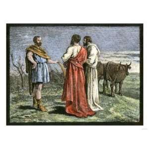  Cincinnatus on His Farm, Accepting Dictatorship of Rome 
