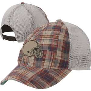  Cleveland Browns Soft Mesh Back Plaid Adjustable Hat 