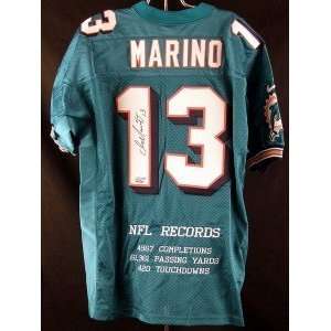 Dan Marino SIGNED NFL RECORDS Auth Nike Jersey UDA LE