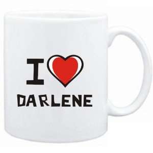  Mug White I love Darlene  Female Names Sports 