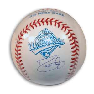 David Justice Autographed 1995 WS Baseball  Sports 