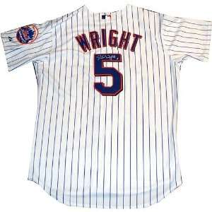  David Wright Mets Authentic Home Pinstripe Jersey   Back 