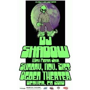 DJ Shadow Concert Handbill Poster Denver CO