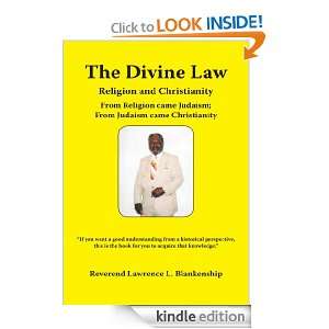   Divine Law Reverend Lawrence L. Blankenship  Kindle Store